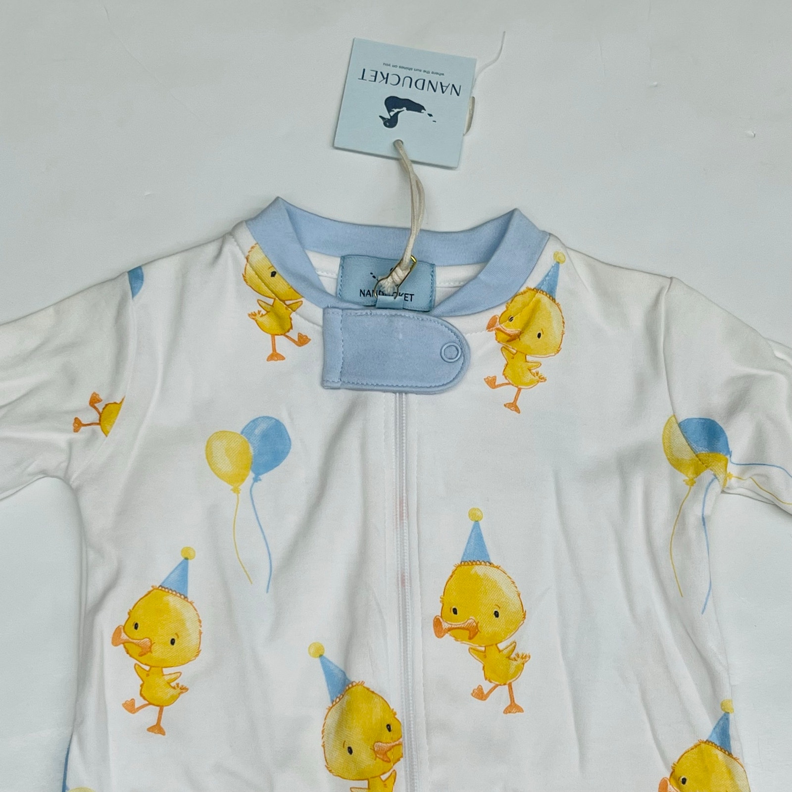 Nwt Nanducket 12-18m Blue Ack The Duck Celebration Sleeper — image 3 of 4